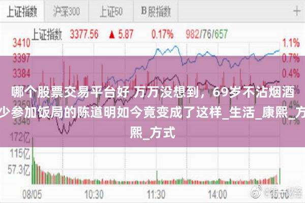 哪个股票交易平台好 万万没想到，69岁不沾烟酒很少参加饭局的陈道明如今竟变成了这样_生活_康熙_方式