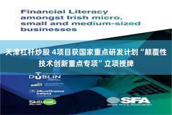 天津杠杆炒股 4项目获国家重点研发计划“颠覆性技术创新重点专项”立项授牌