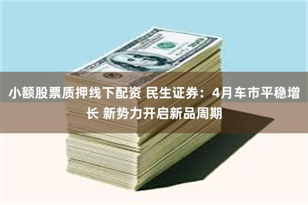 小额股票质押线下配资 民生证券：4月车市平稳增长 新势力开启新品周期