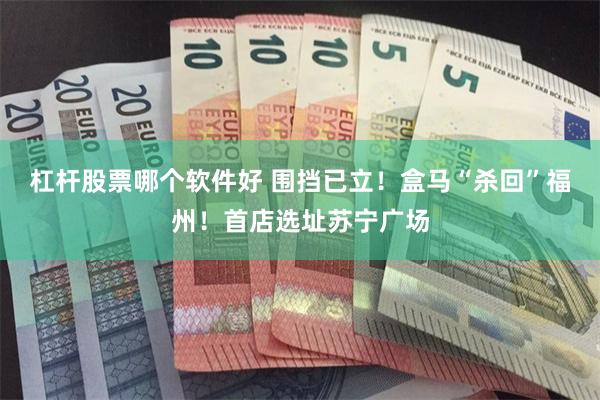 杠杆股票哪个软件好 围挡已立！盒马“杀回”福州！首店选址苏宁广场